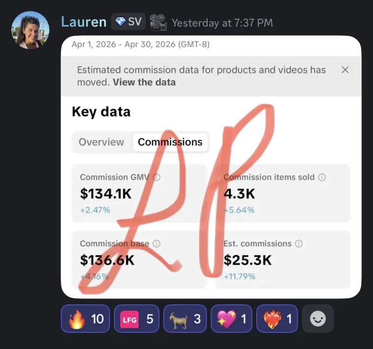 Creator win shared in the Stay Viral community